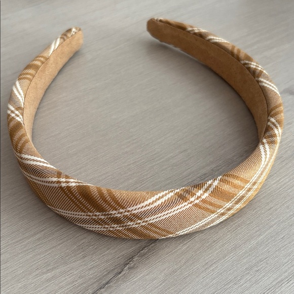 Plaid beige Headband - Picture 2 of 2